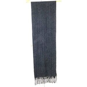 Murano by Raffi Heather Gray Wool Scarf Unisex Adults Fringe Preppy 12"x72"
